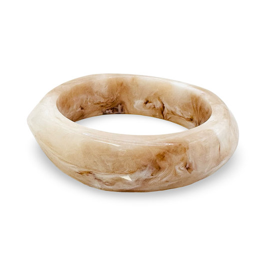 Medium Organic Marbled Acetate Bangle