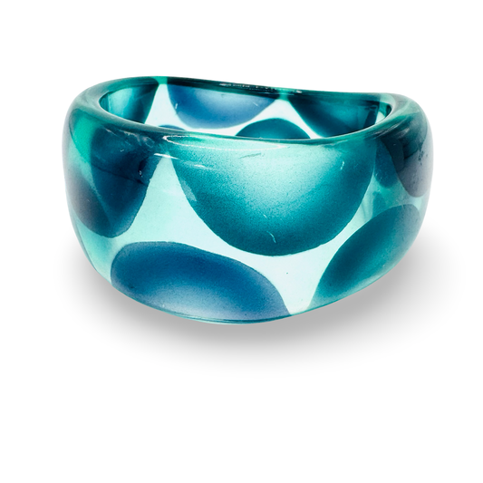 Wide Bubble Acetate Bangle