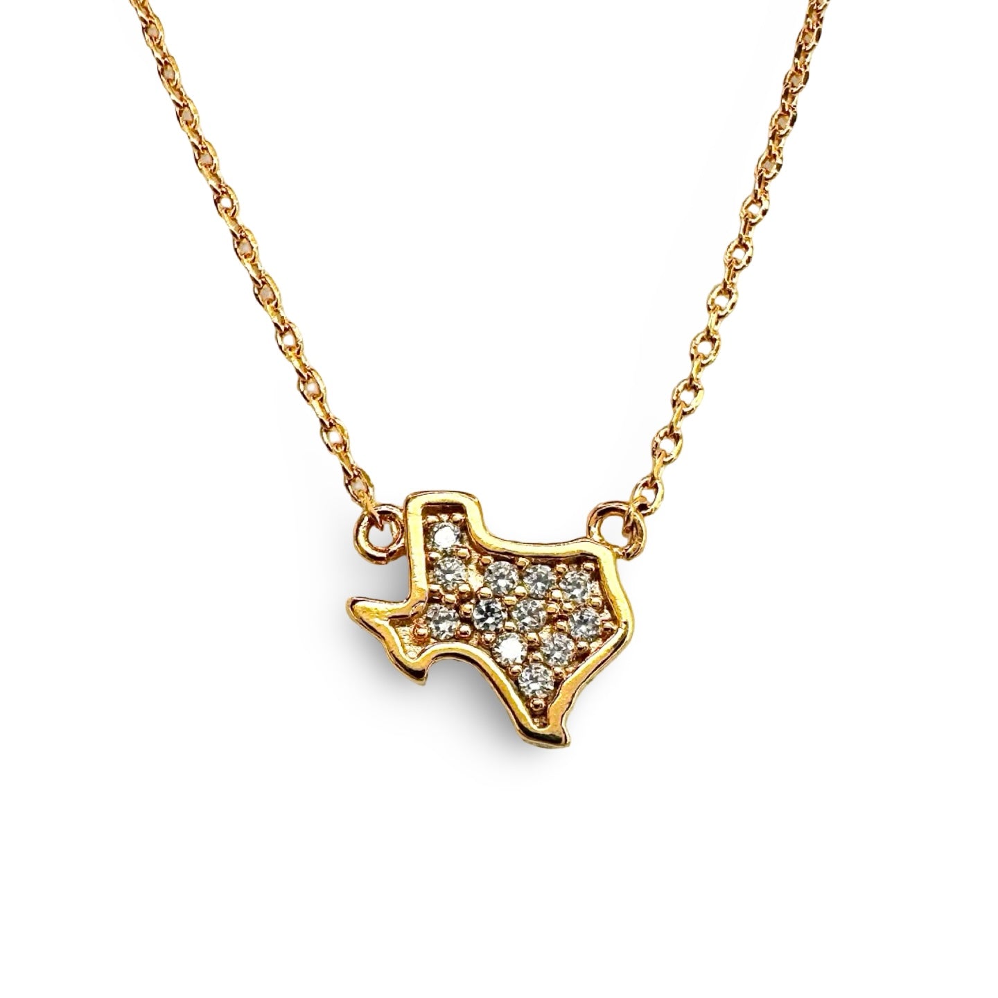 Small Pave Festoon Texas Necklace