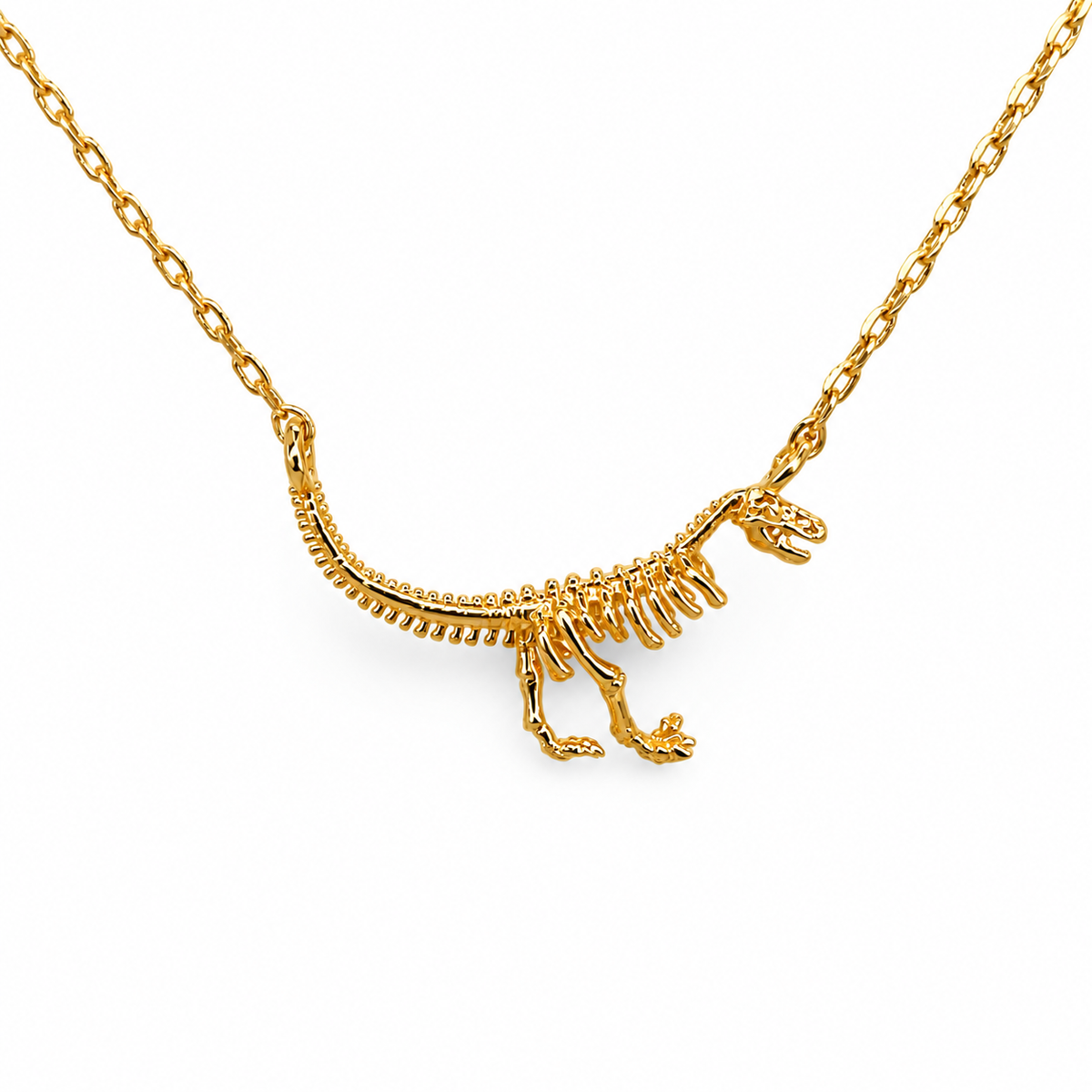 T-Rex Festoon Necklace — approved Western Default Title shiny gold product photo — 23639