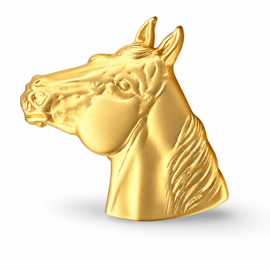 Large Horsehead Ring — approved Western Matte Gold matte gold product photo — 23681-matte-gold