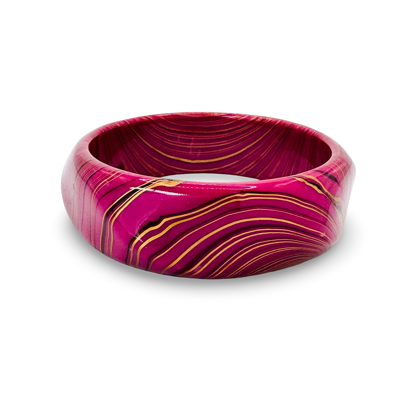 Medium Marble Decoupage Bangle