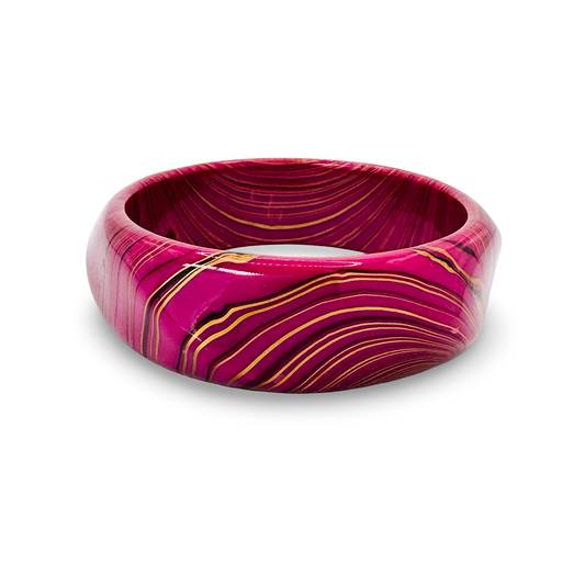 Medium Marble Decoupage Bangle