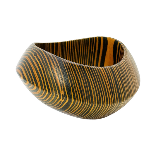 Large Organic Woodgrain Bangle