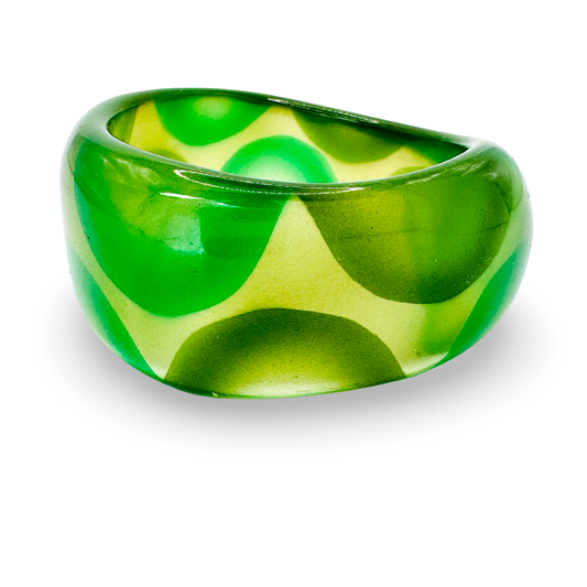Wide Bubble Acetate Bangle