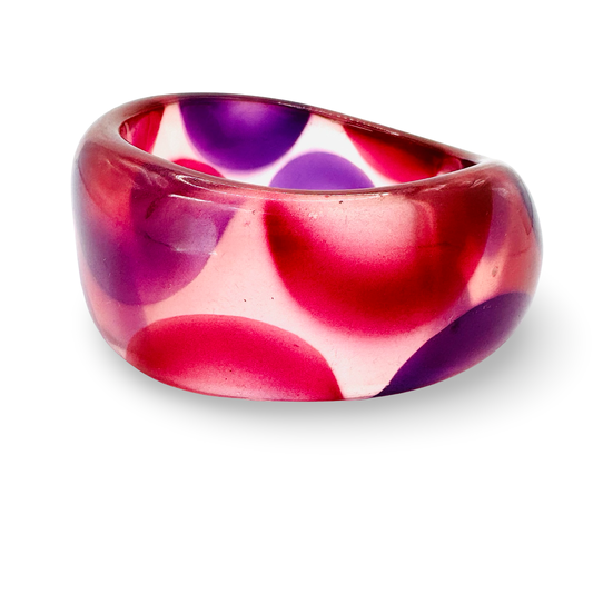 Wide Bubble Acetate Bangle