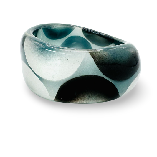 Wide Bubble Acetate Bangle