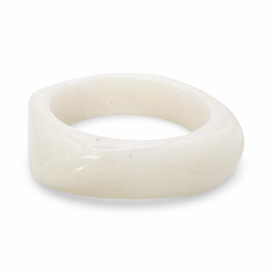 Medium Organic Opaque Marbled Acetate Bangle