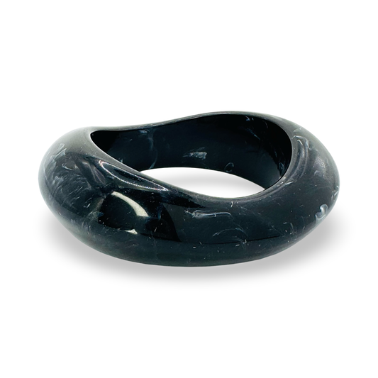 Large Organic Marbled Acetate Bangle