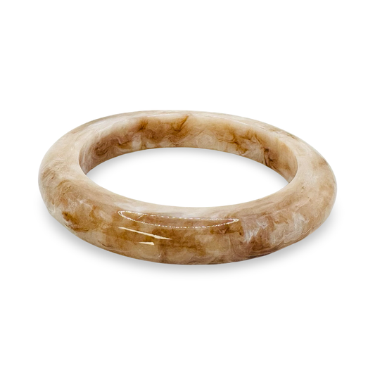 Thin Acetate Marbled Bangle