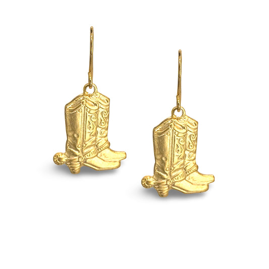 Small Double Boot French Wire Earring