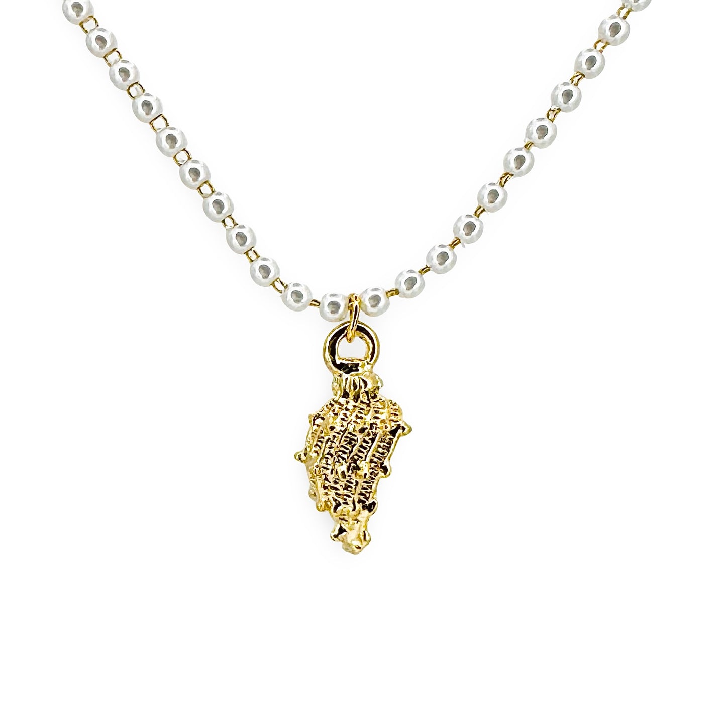 Conch Pearl Beaded Necklace