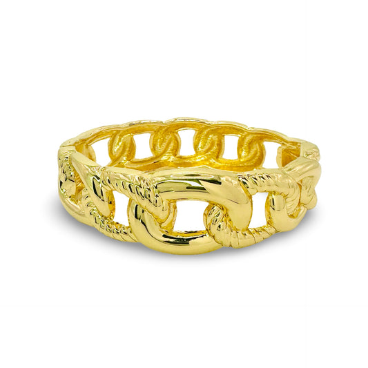 Alternating Oval Cable Link Bangle