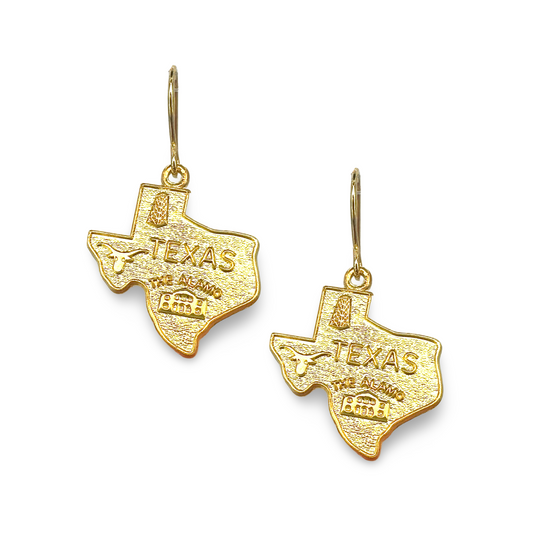 Texas Alamo State French Wire Earrings