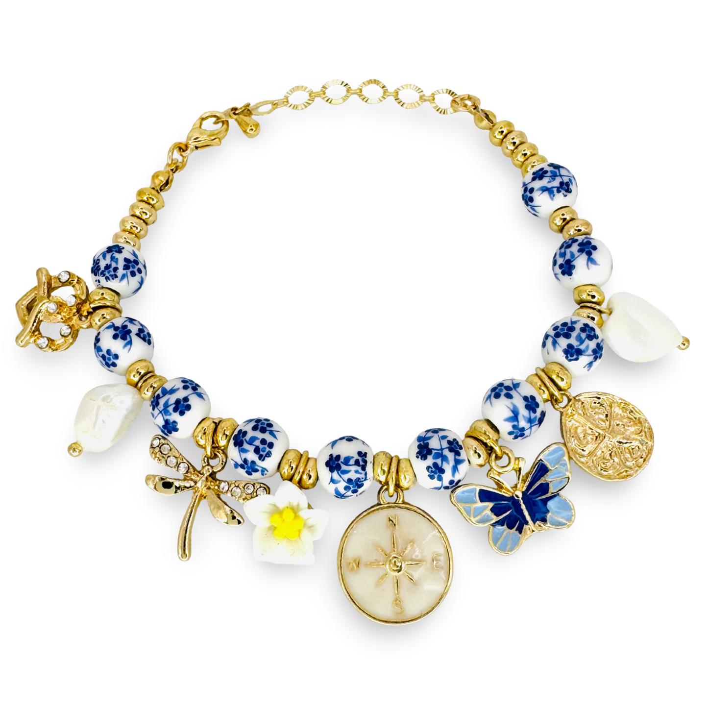 Chinoiserie Garden Charms Bracelet