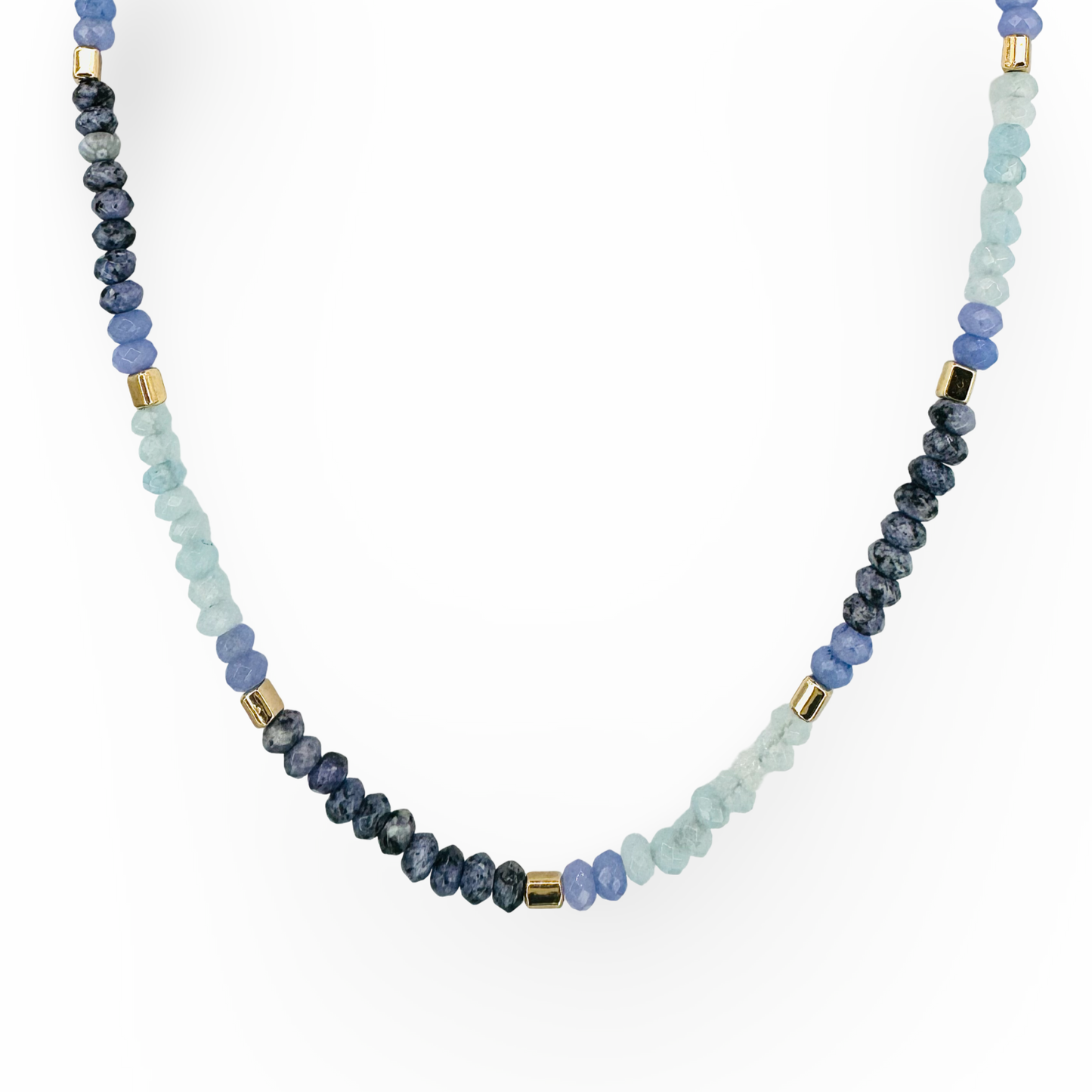Cobalt Ombre Beaded Necklace