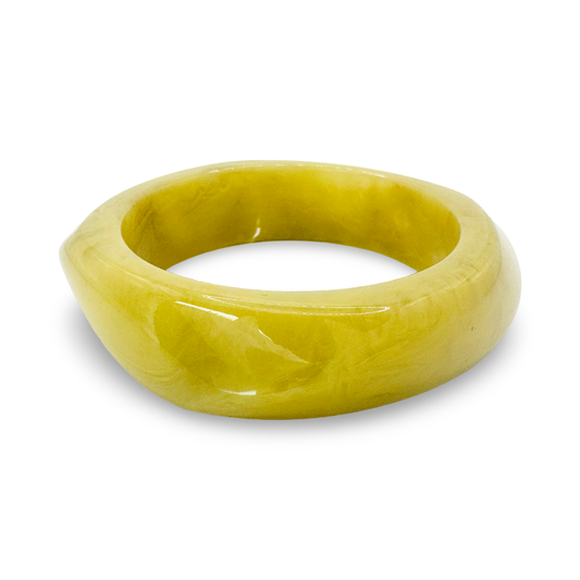 Medium Organic Marbled Acetate Bangle