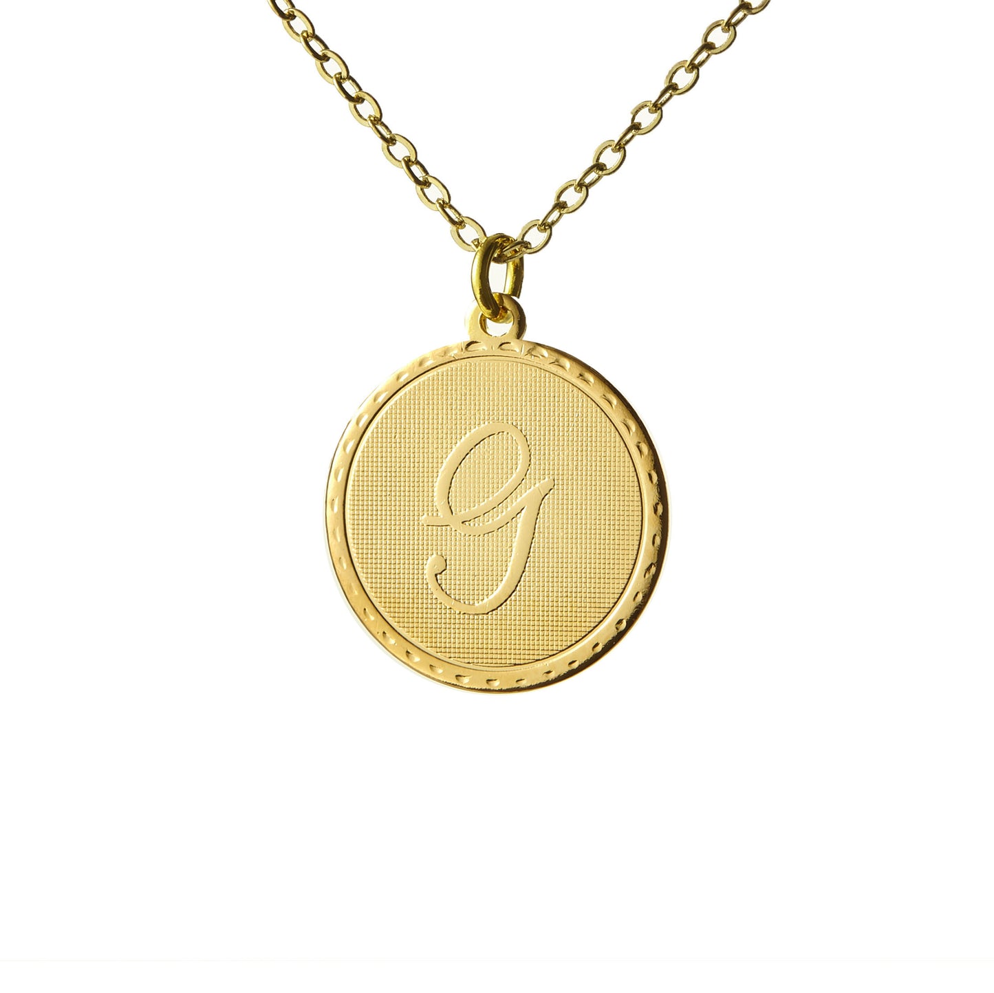 Vintage Monogram Coin Necklace