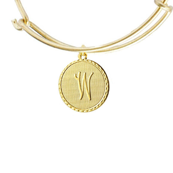 Vintage Monogram Coin Bangle