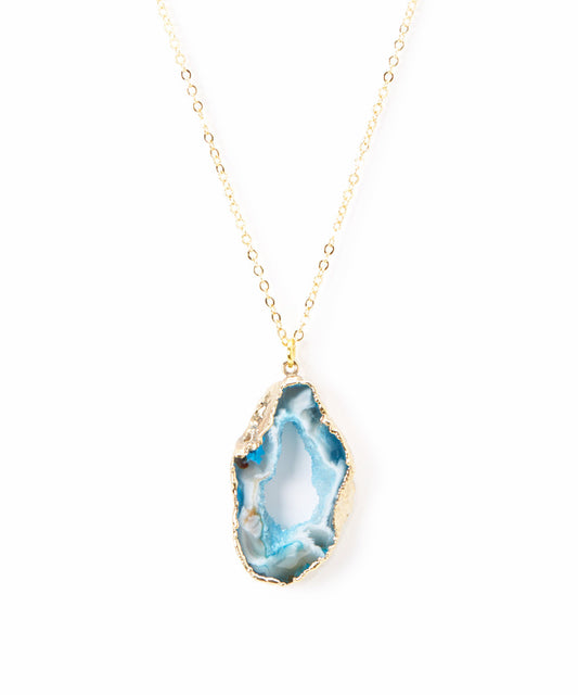 Open Drusy Agate Slice