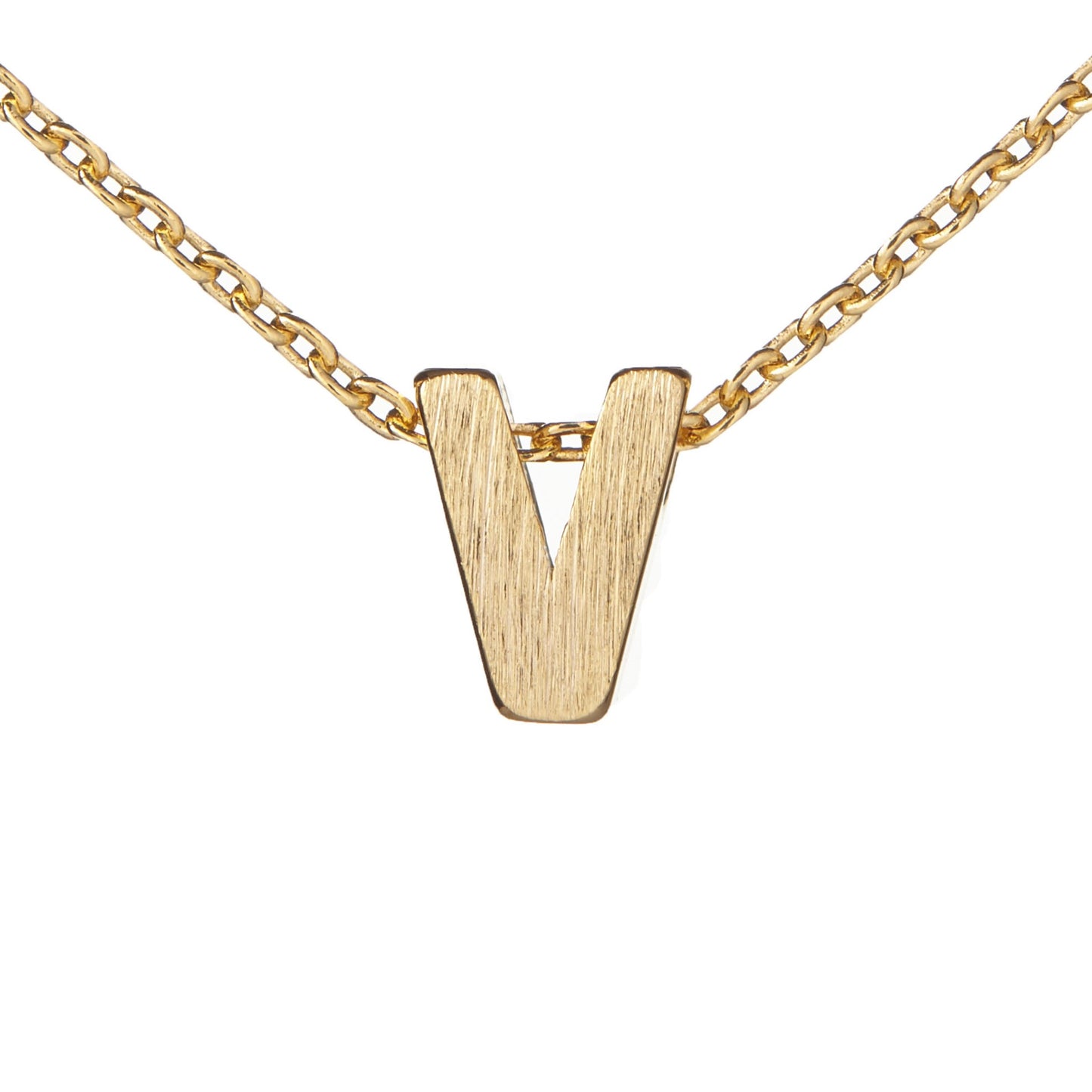 Block Slide Monogram Necklace