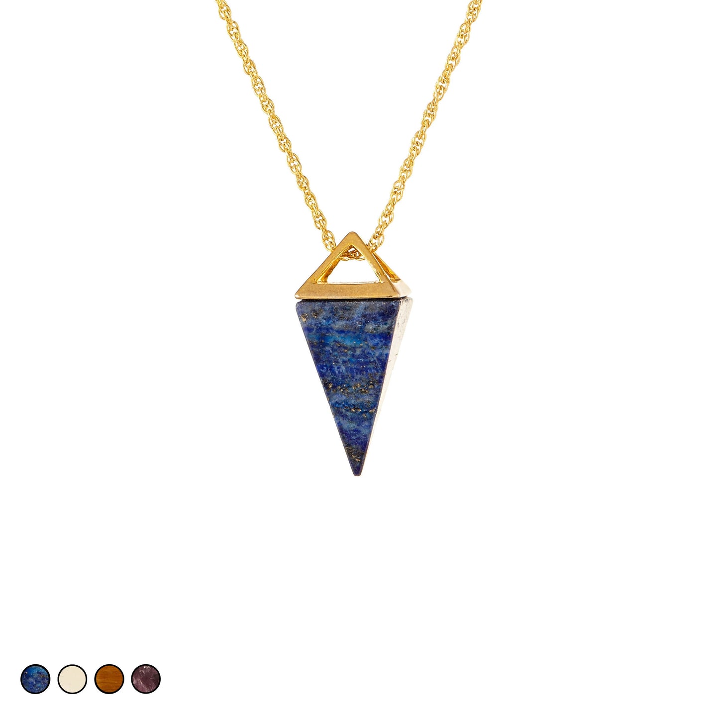 Pyramid Prism Necklace (Amethyst)