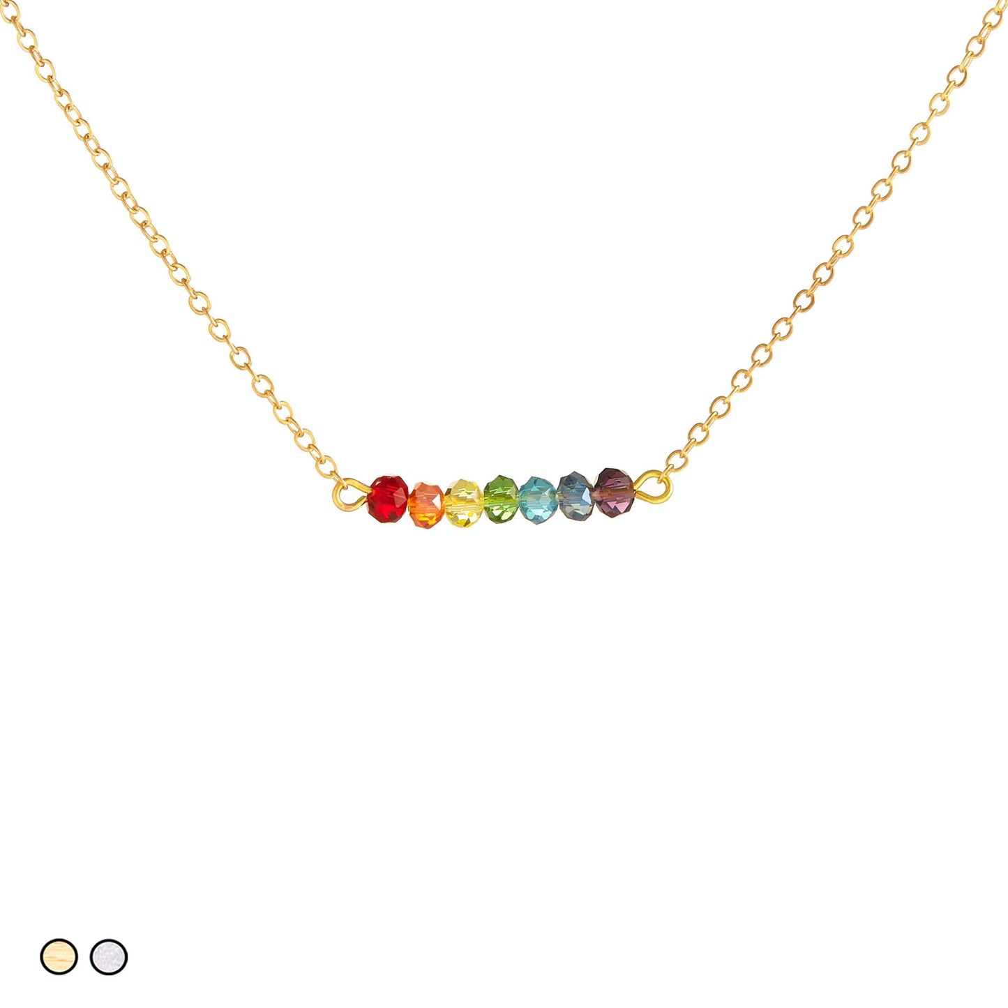 Chakra Rainbow Stones (Gold and Silver)