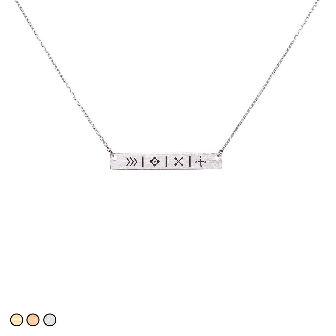 Symbol Bar (Silver, Gold, Rose Gold)