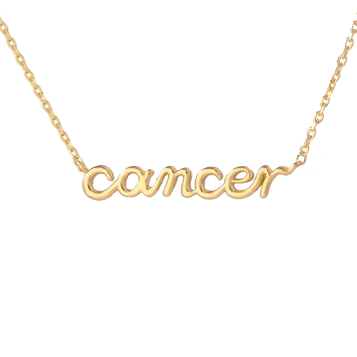 Zodiac Script Necklace