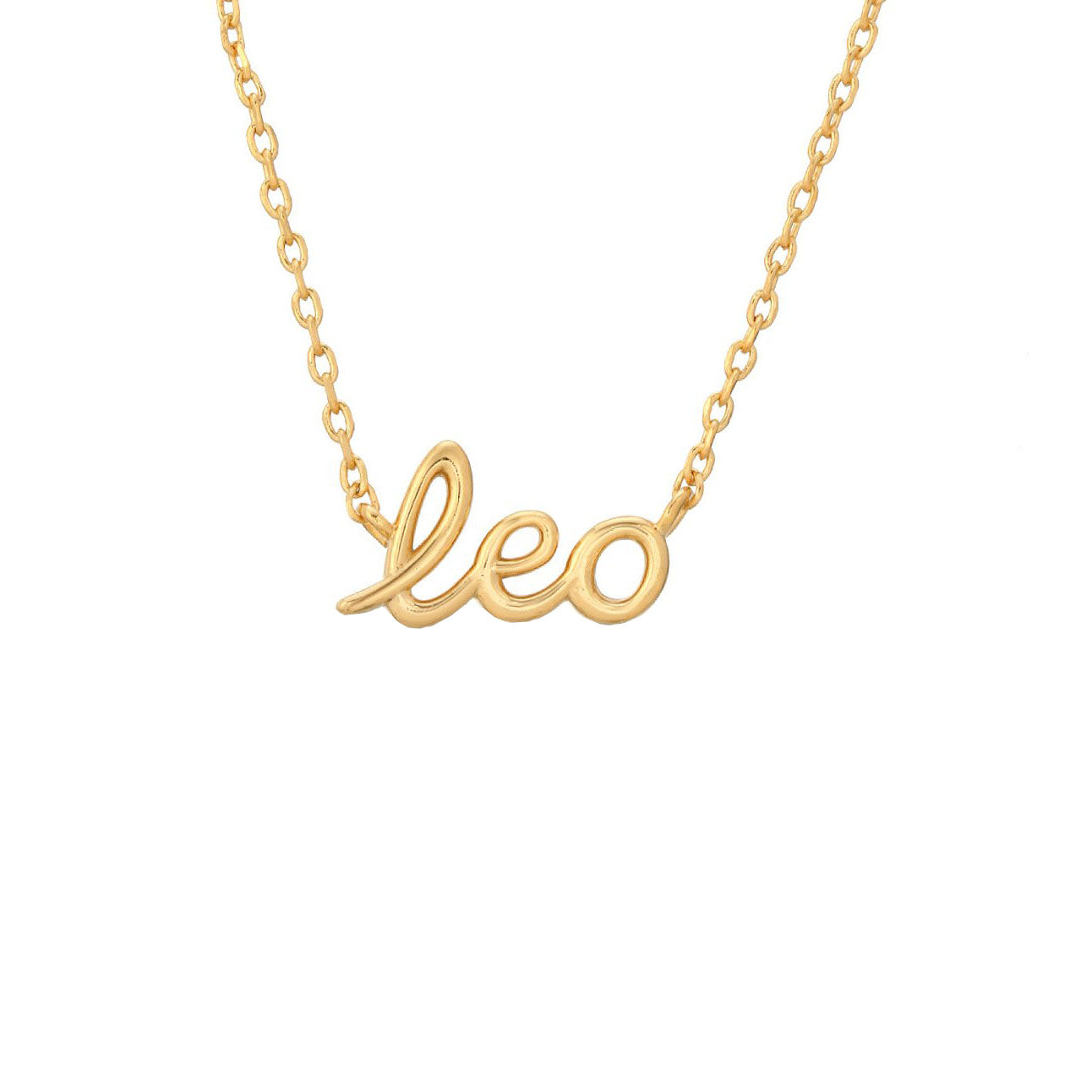 Zodiac Script Necklace