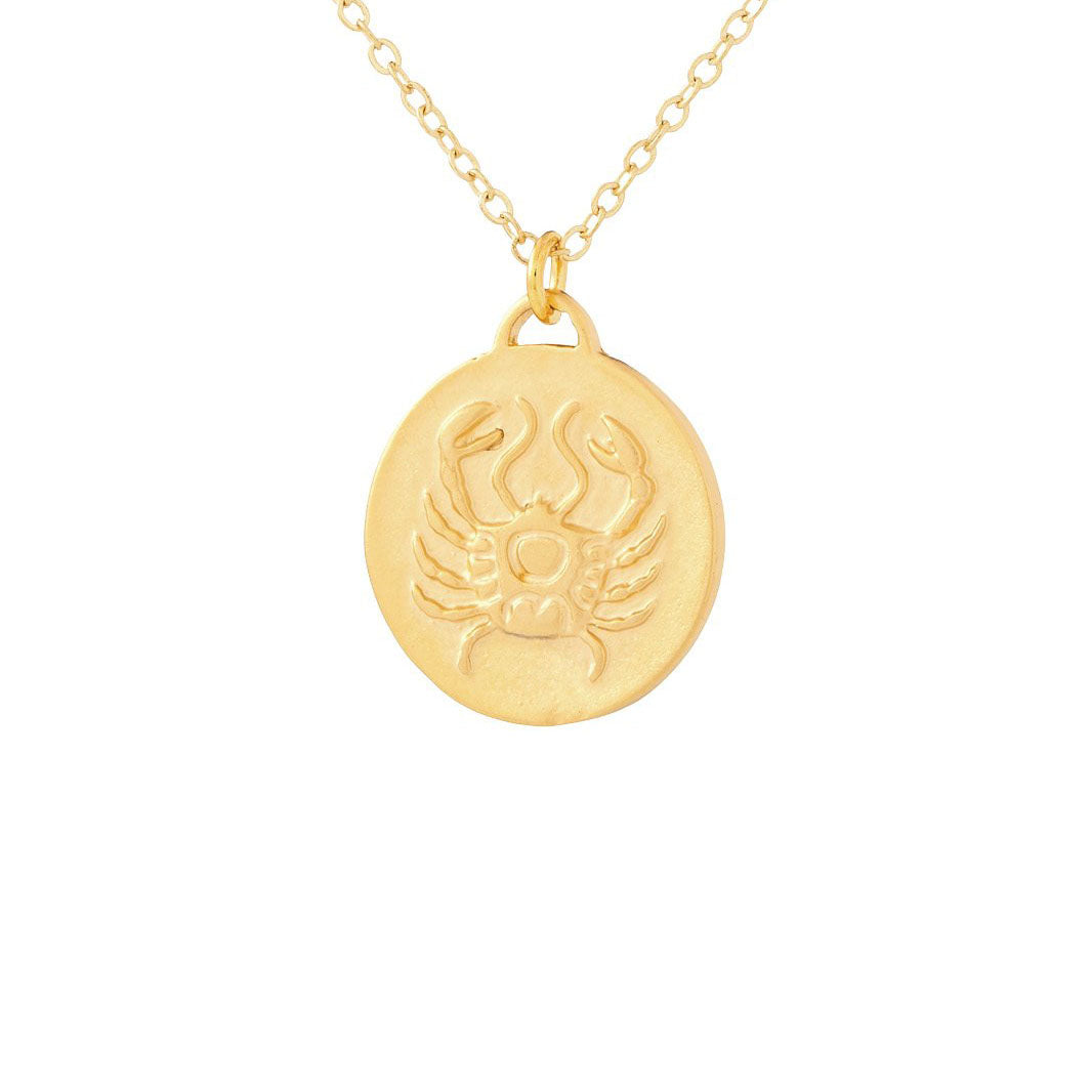 Bronze Zodiac Coin Necklace