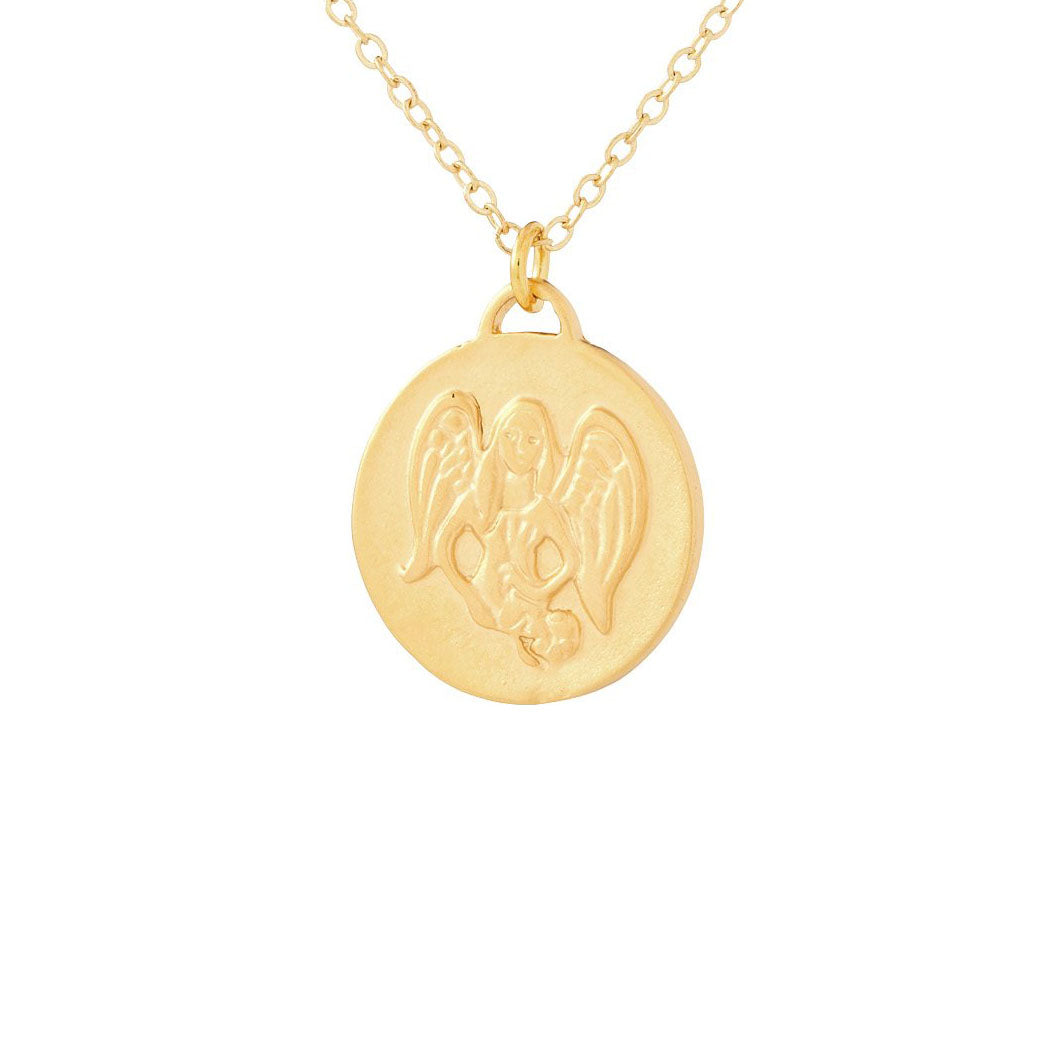 Bronze Zodiac Coin Necklace