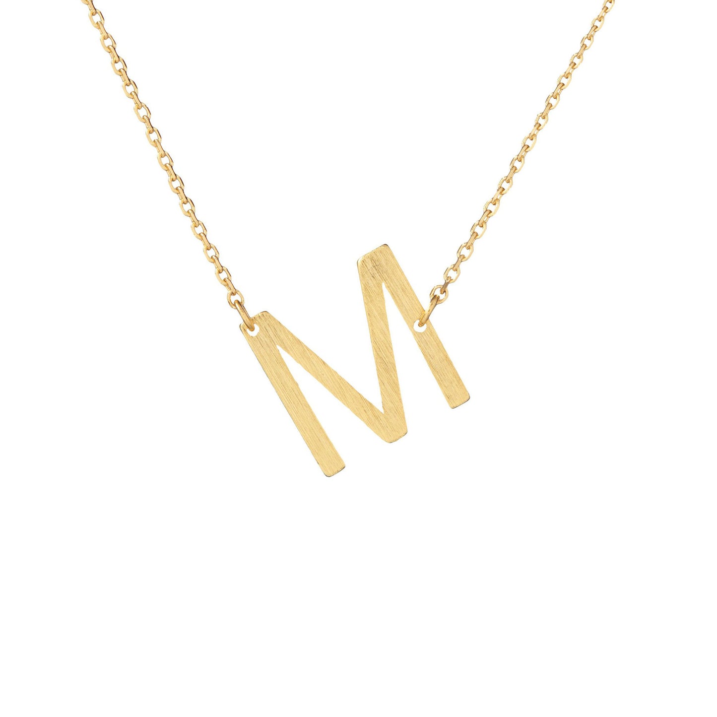 Angled Monogram Necklace