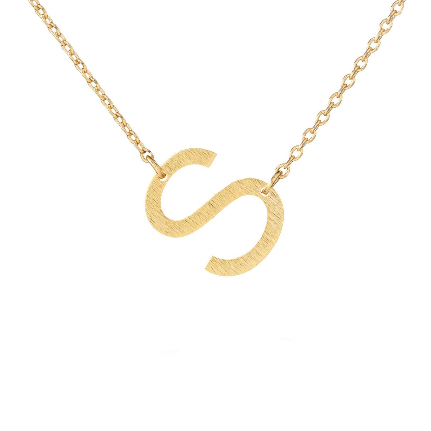 Angled Monogram Necklace