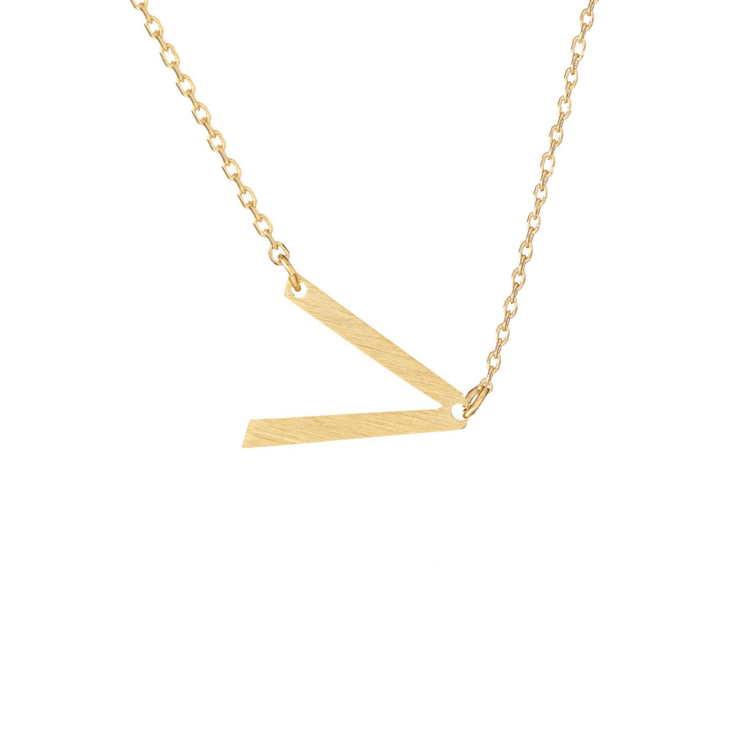 Angled Monogram Necklace