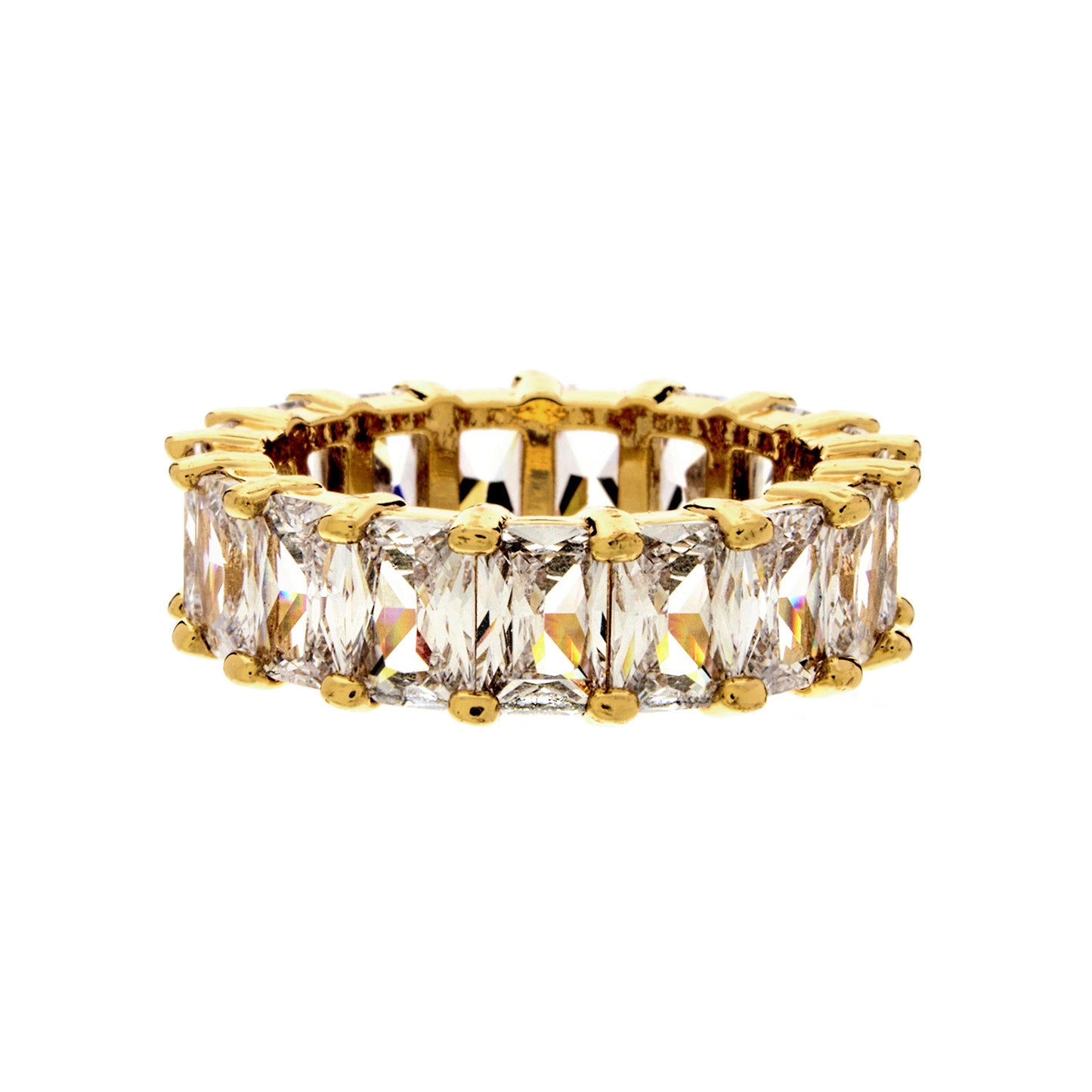 Princess Cut CZ Eternity Ring