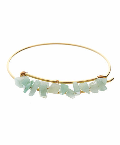 Crystal Stone Bangle (12 Color Options)