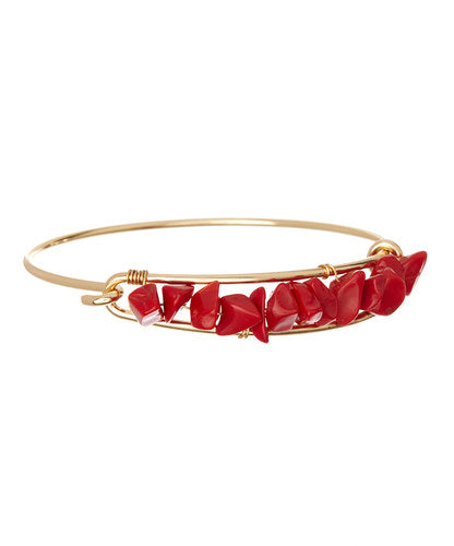 Crystal Stone Bangle (12 Color Options)