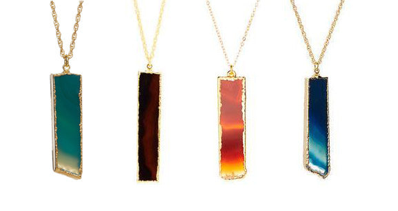 Emerald Rectangular Agate Slice