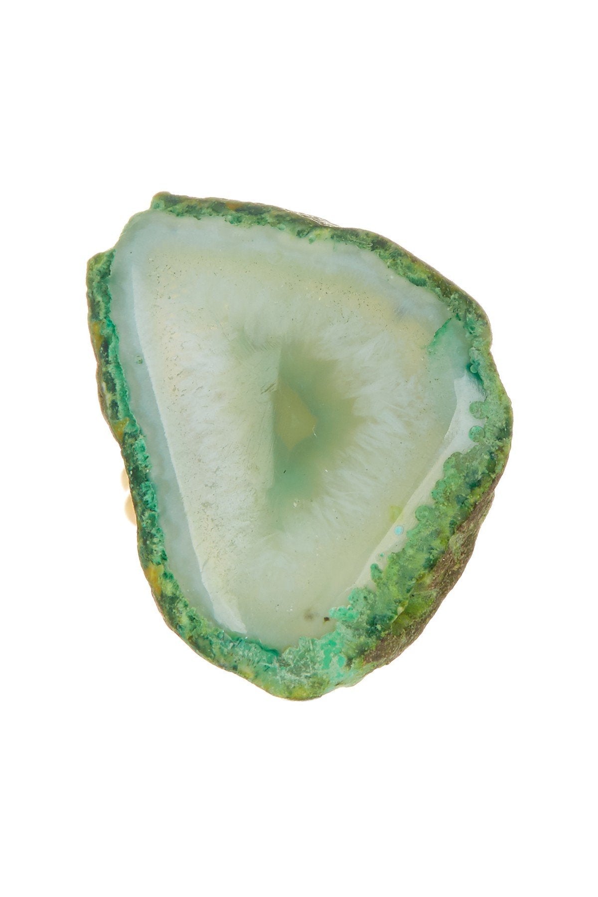 Sage Drusy Agate Ring