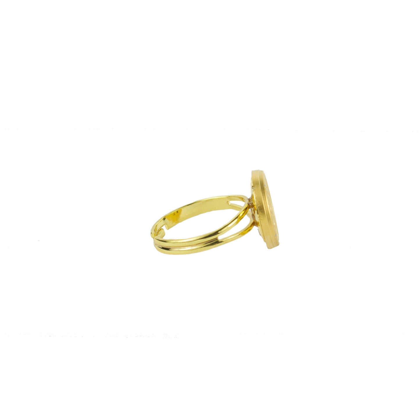 Typewriter Monogram Alphabet Ring