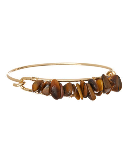 Crystal Stone Bangle (12 Color Options)