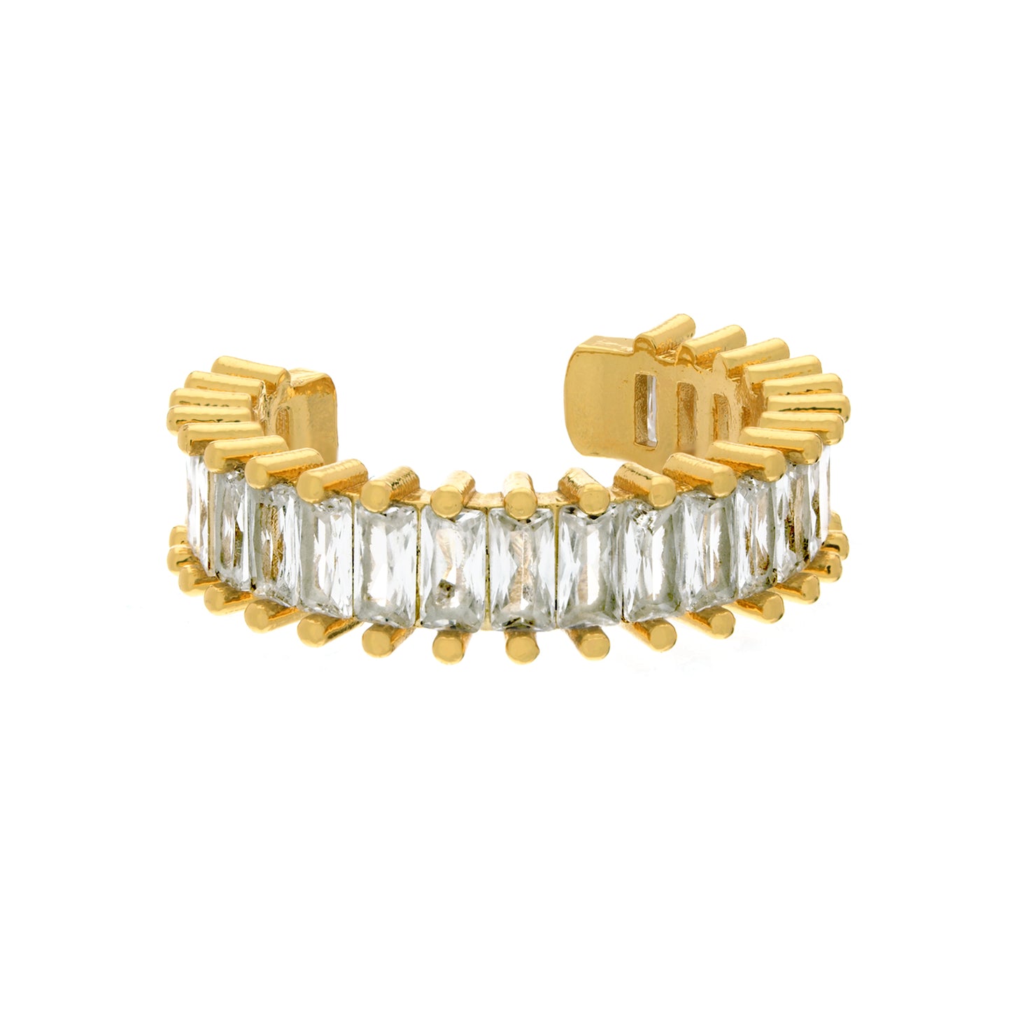 Baguette CZ Open Eternity Ring