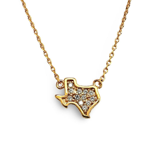 Small Pave Festoon Texas Necklace
