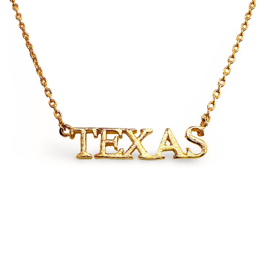 Etched Festoon "Texas" Necklace