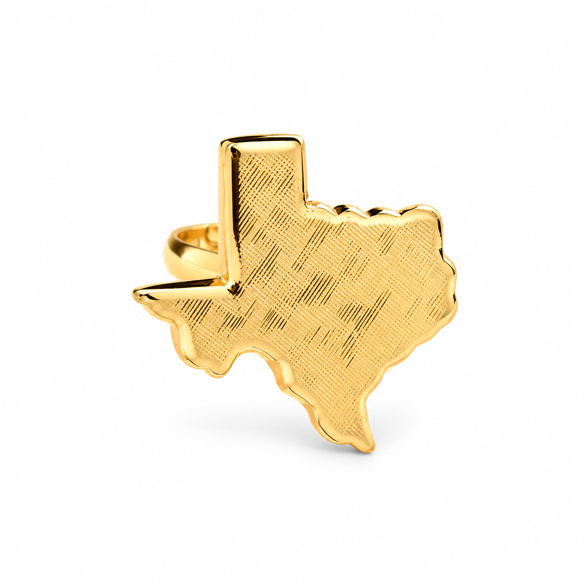 Texas Gradient Ring — approved Western Gold shiny gold product photo — 14642-gold