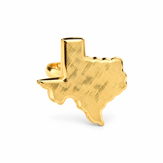 Texas Gradient Ring — approved Western Gold shiny gold product photo — 14642-gold