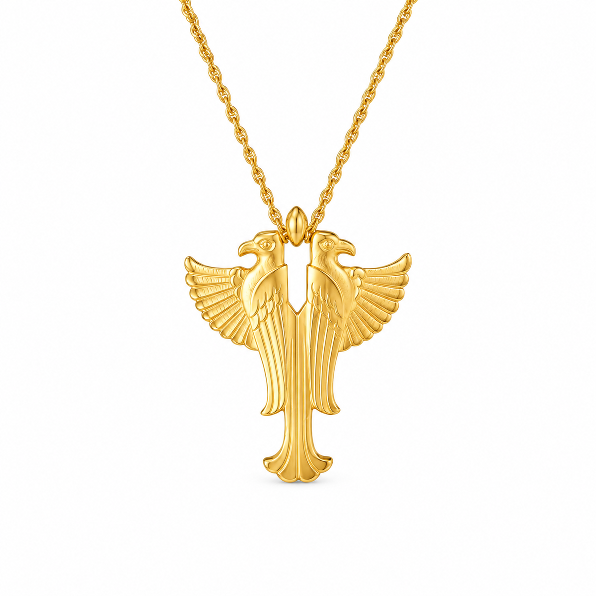 Double Eagle Necklace — approved Western Default Title shiny gold product photo — 19543