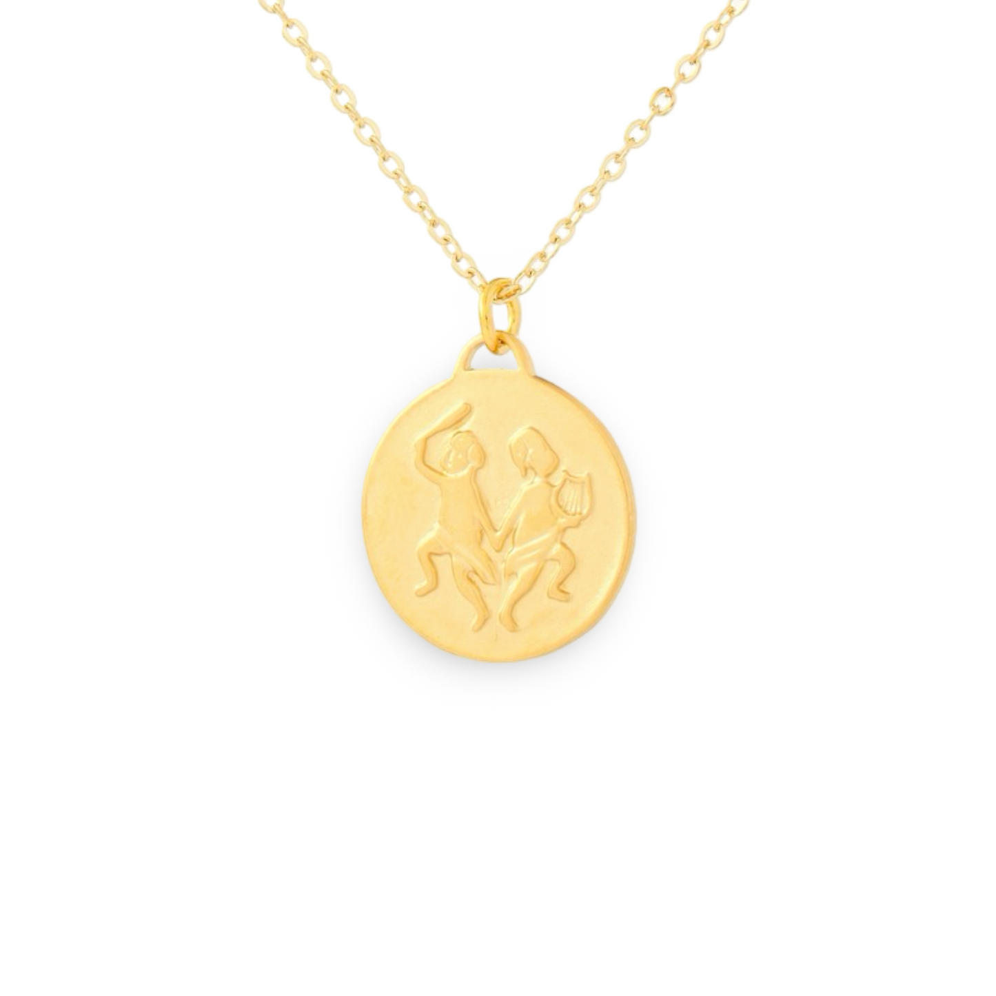 Bronze Zodiac Coin Necklace