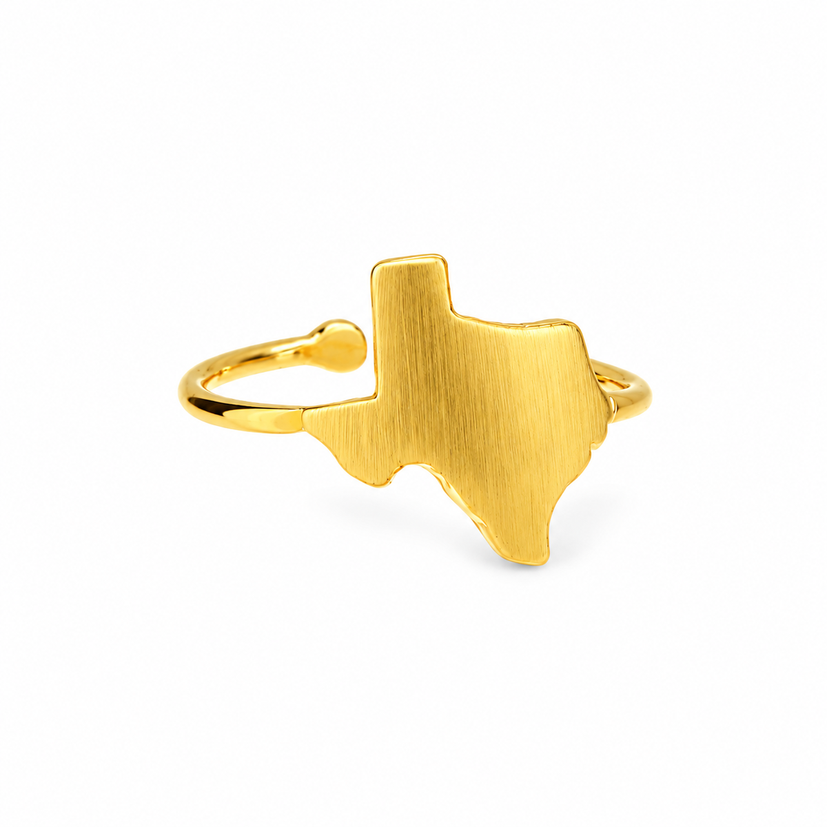 Texas Etched Ring — approved Western Gold shiny gold product photo — 20161-gold